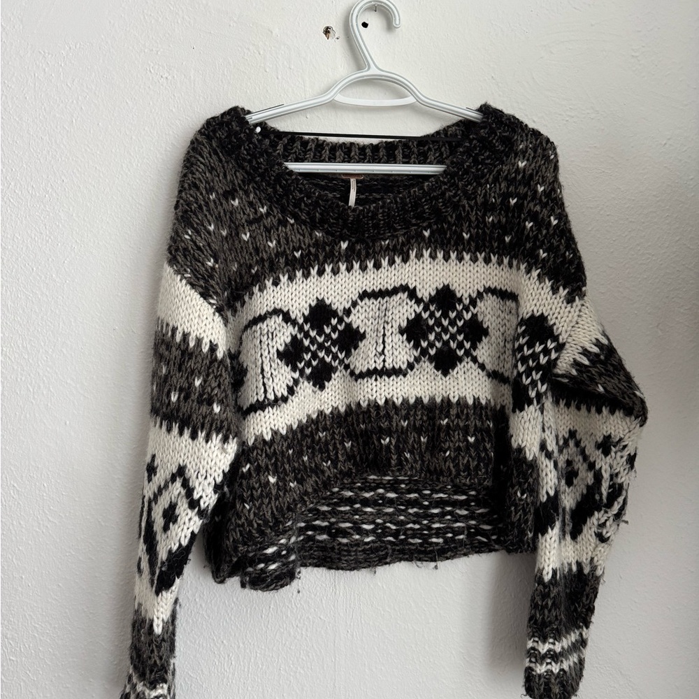 Free People Women's Cropped Sweater